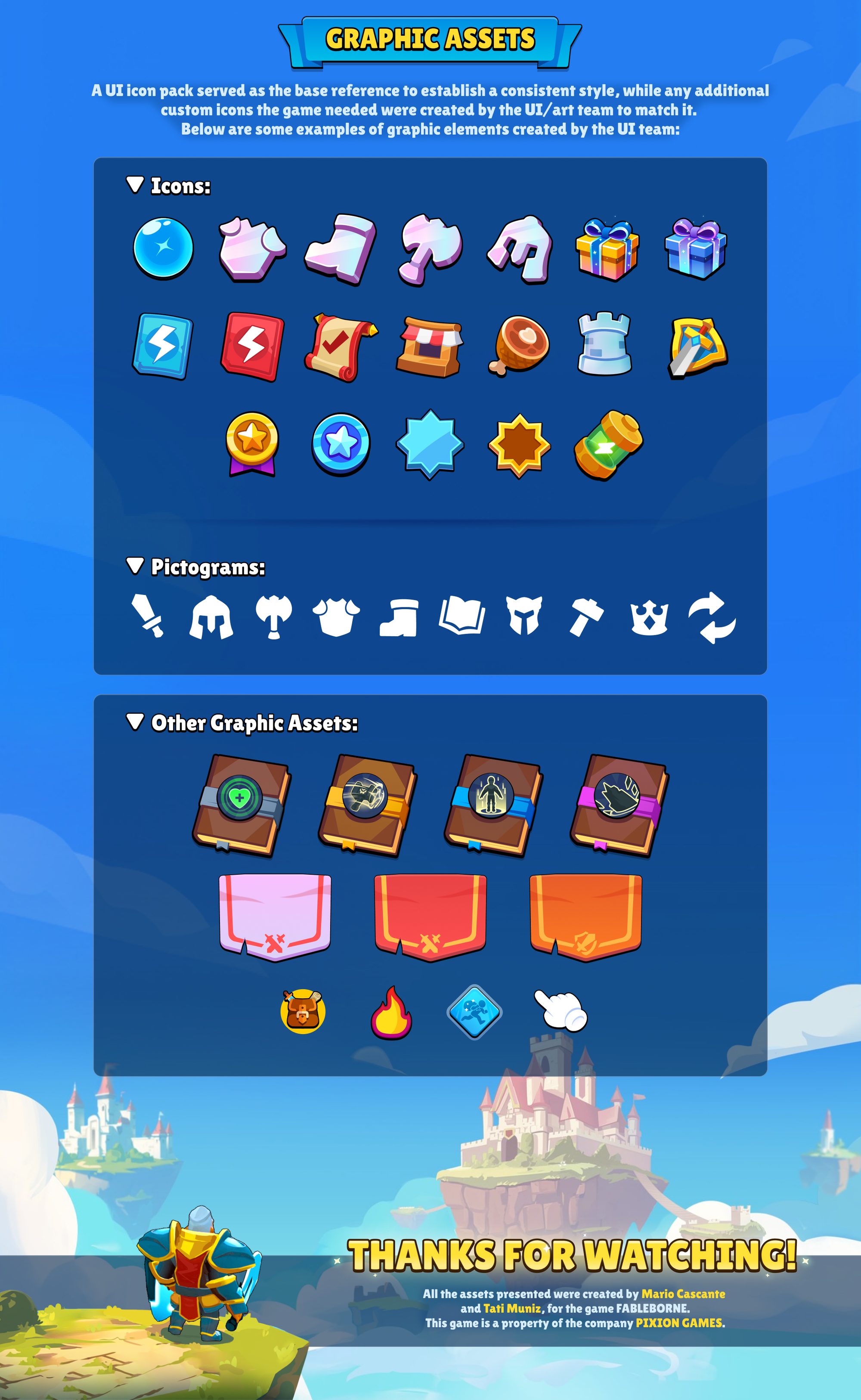 Fableborne Game UI/UX: Graphic assets